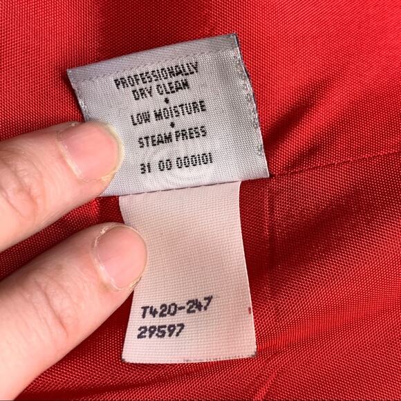 Pendleton red black vintage 100% virgin wool - Picture 11 of 12